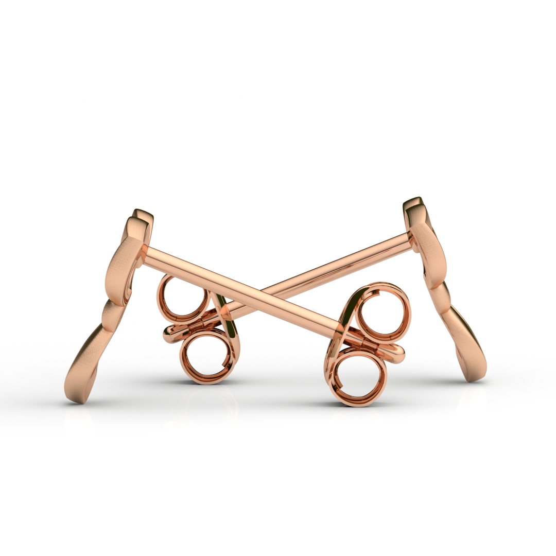 praeesse inverse triangle earrings