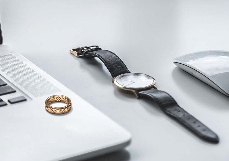 指輪と腕時計