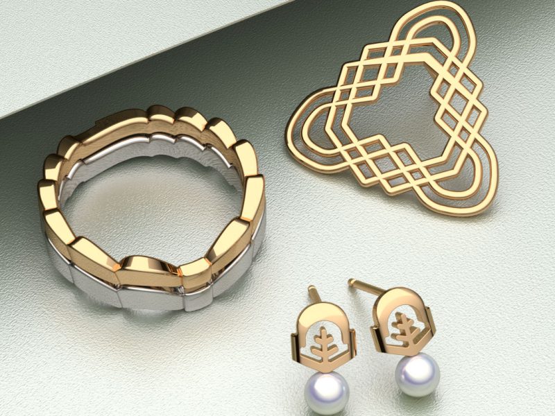 イエローゴールドのジュエリー