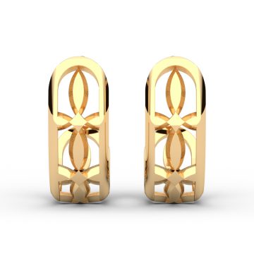 caerula フープピアス 正面（YG鏡面）